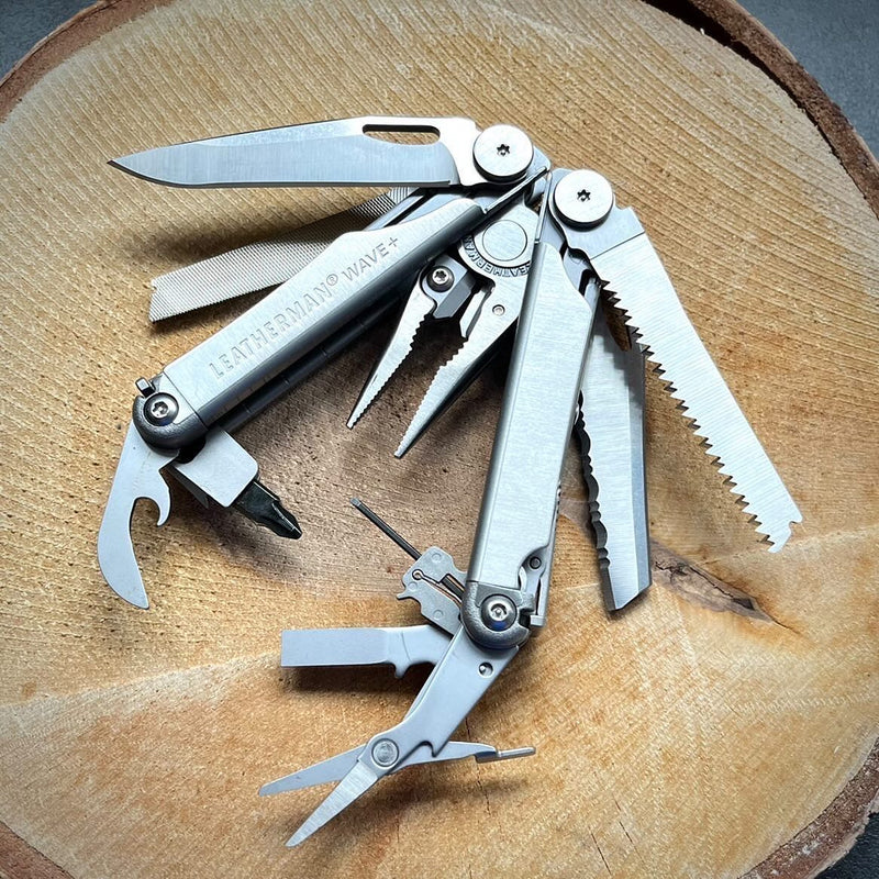LEATHERMAN - WAVE + | 18 PIECE MULTI TOOL | STAINLESS W/ NYLON BUTTON SHEATH