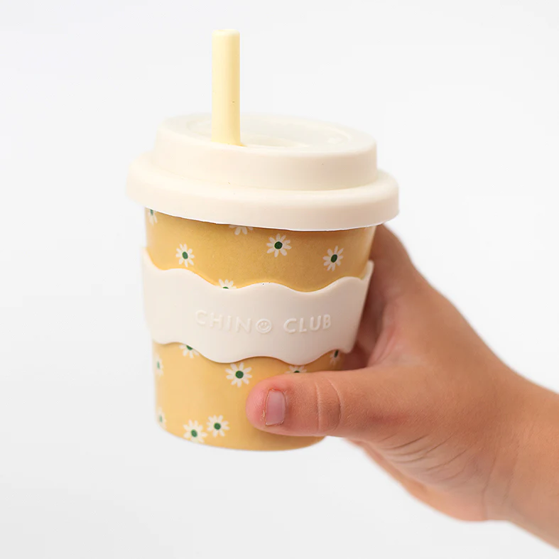 CHINO CLUB - BAMBOO BABY CHINO CUP | 4 OZ | YELLOW DAISY