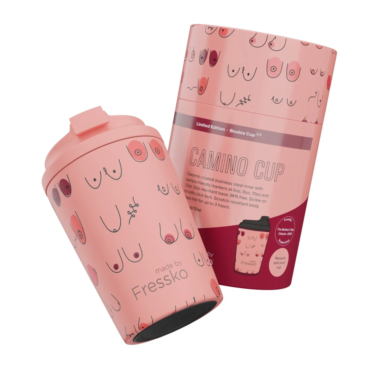 MADE BY FRESSKO - CAMINO | 12OZ | BOOBIE PEACHY 2.0 (PINK)