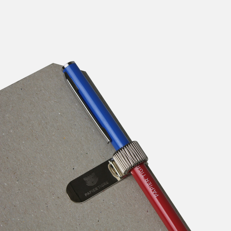 PAPIER TIGRE - PEN HOLDER/CLIP | SILVER