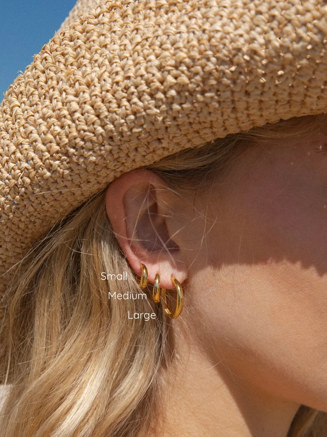 MTL - ISLAND GLOW | HOOPS IN 18K GOLD | SMALL