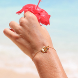 MTL - HIBISCUS BRACELET 18K GOLD VERMEIL