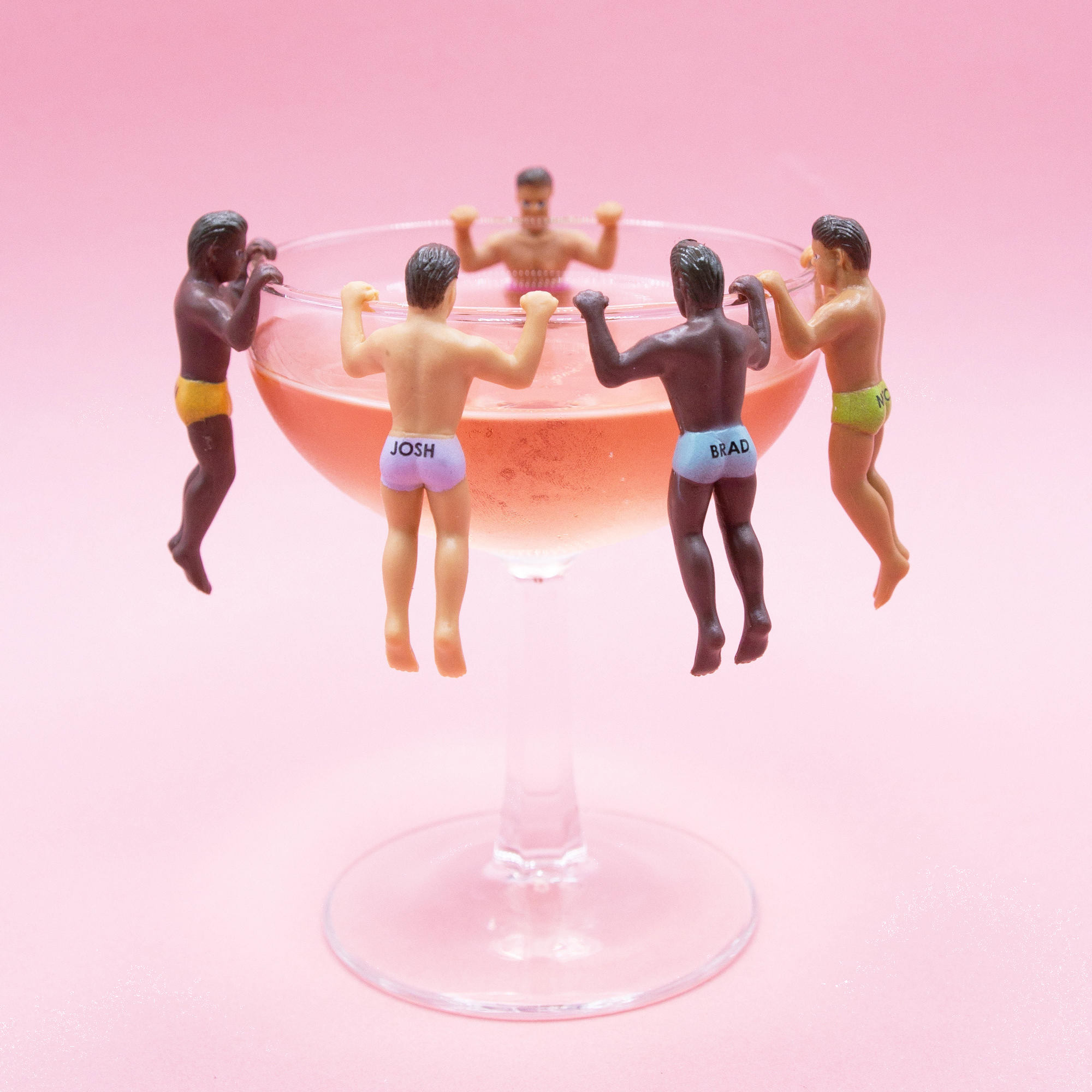 NPW - HUNKY BUDDIES DRINK MARKERS-SET