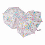 FLOSS & ROCK - COLOUR CHANGING UMBRELLA | RAINBOW UNICORN
