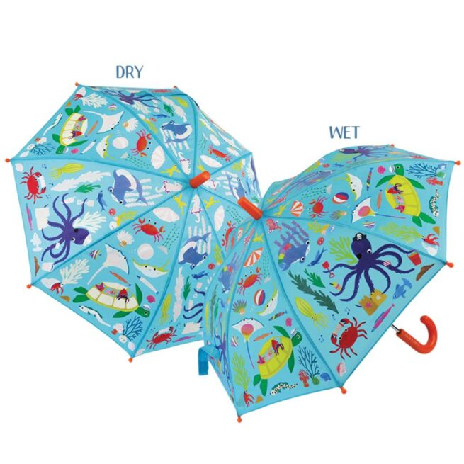 FLOSS & ROCK - COLOUR CHANGING UMBRELLA | OCEAN