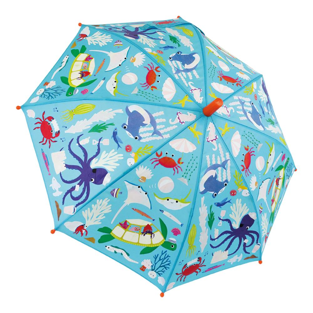 FLOSS & ROCK - COLOUR CHANGING UMBRELLA | OCEAN