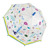FLOSS & ROCK - COLOUR CHANGING UMBRELLA | OCEAN (TRANSPARENT)