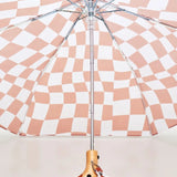 ORIGINAL DUCKHEAD - COMPACT UMBRELLA | PEANUT BUTTER CHECKERS