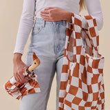 ORIGINAL DUCKHEAD - COMPACT UMBRELLA | PEANUT BUTTER CHECKERS