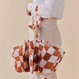 ORIGINAL DUCKHEAD - COMPACT UMBRELLA | PEANUT BUTTER CHECKERS
