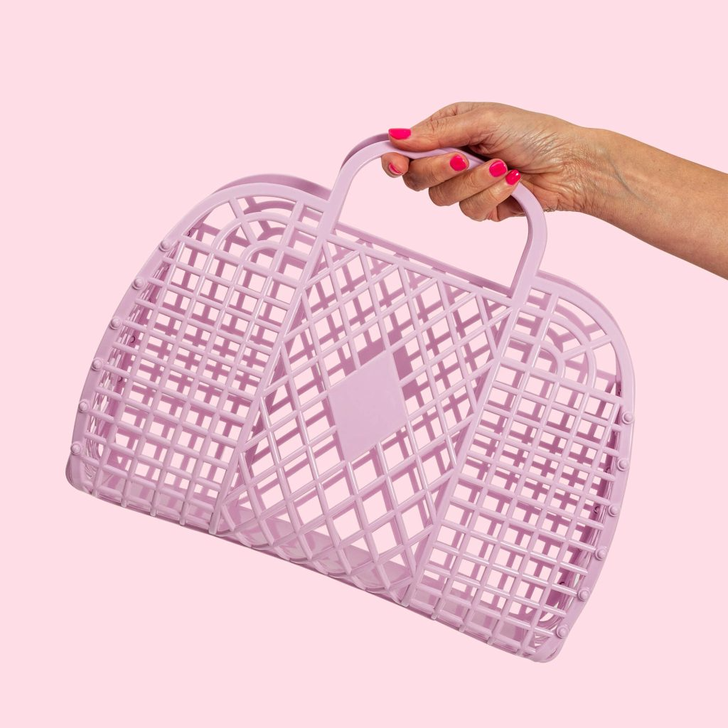 SUNJELLIES - RETRO BASKET | LARGE | LILAC