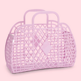 SUNJELLIES - RETRO BASKET | LARGE | LILAC