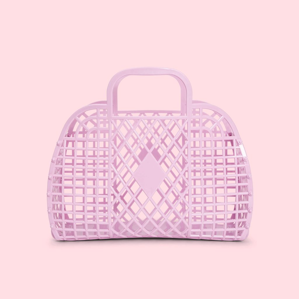 SUNJELLIES - RETRO BASKET | SMALL | LILAC