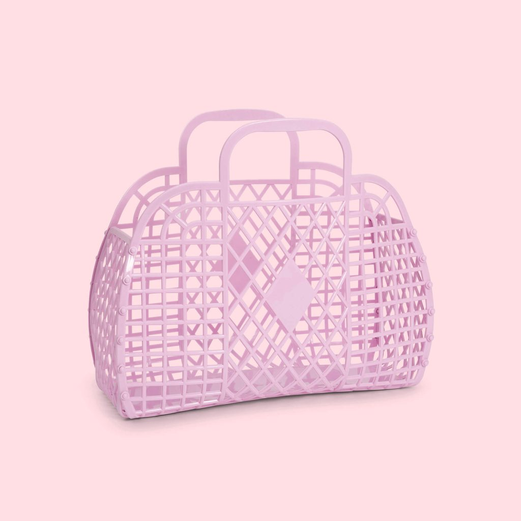 SUNJELLIES - RETRO BASKET | SMALL | LILAC