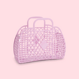 SUNJELLIES - RETRO BASKET | SMALL | LILAC