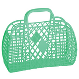 SUNJELLIES - RETRO BASKET | LARGE | GREEN