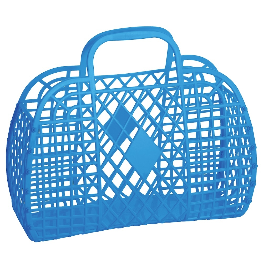 SUNJELLIES - RETRO BASKET | LARGE | ROYAL BLUE