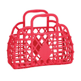 SUNJELLIES - RETRO BASKET | SMALL | CORAL