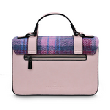 ISLANDER - THE LARGE SATCHEL | PINK AND BLUE TARTAN