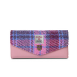ISLANDER - THE LARGE CLASP PURSE | PINK & BLUE TARTAN