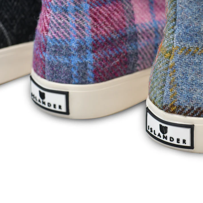 ISLANDER - BOOTS | THA BLAIR | PINK & BLUE TARTAN | UK6