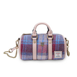 ISLANDER - THE MINI DUFFEL BAG | PINK AND BLUE TARTAN