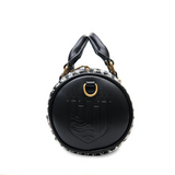 ISLANDER - THE MINI DUFFEL BAG | BLACK & WHITE DOGTOOTH