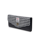 ISLANDER - THE LARGE CLASP PURSE | BLACK & WHITE DOGTOOTH