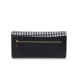 ISLANDER - THE LARGE CLASP PURSE | BLACK & WHITE DOGTOOTH