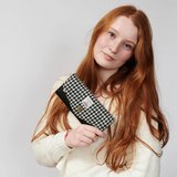 ISLANDER - THE LARGE CLASP PURSE | BLACK & WHITE DOGTOOTH