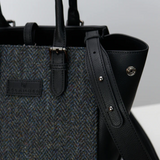 ISLANDER - THE MEDIUM CALLIE TOTE | BLACK & WHITE DOGTOOTH