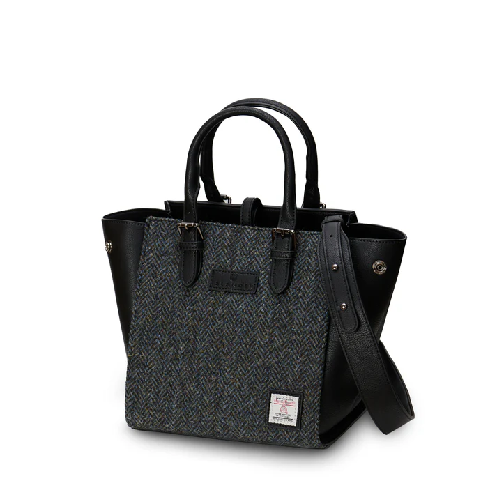 ISLANDER - THE MEDIUM CALLIE TOTE | BLACK & WHITE DOGTOOTH