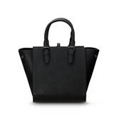ISLANDER - THE MEDIUM CALLIE TOTE | BLACK & WHITE DOGTOOTH