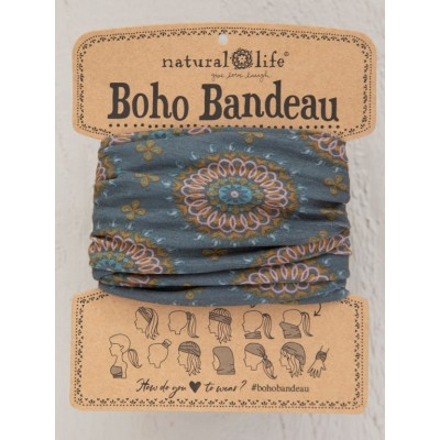 NATURAL LIFE - BOHO BANDEAU | NAVY VINES