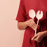 STYLEWARE - SALAD SERVERS | SALAD SET | BLUSH