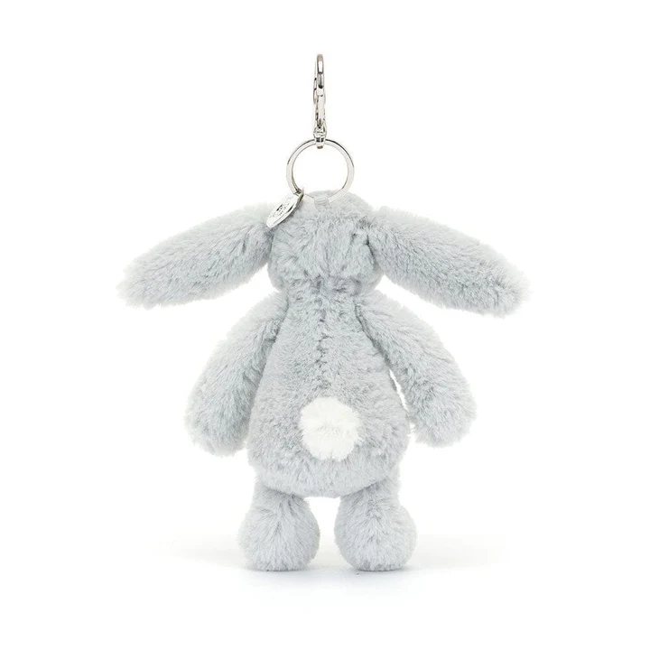JELLYCAT - BASHFUL SILVER BUNNY BAG CHARM