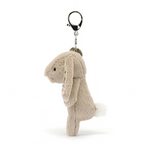 JELLYCAT - BLOSSOM BEIGE BUNNY 'PETAL' BAG CHARM