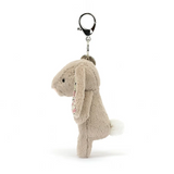 JELLYCAT - BLOSSOM BEIGE BUNNY 'PETAL' BAG CHARM