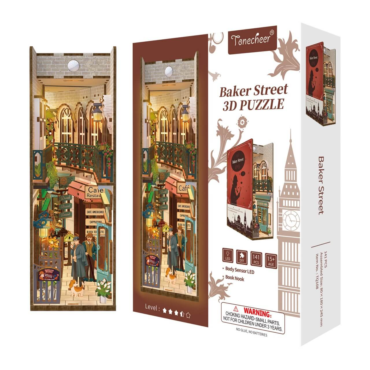 TONECHEER - BOOK NOOK 3D PUZZLE | BAKER STREET