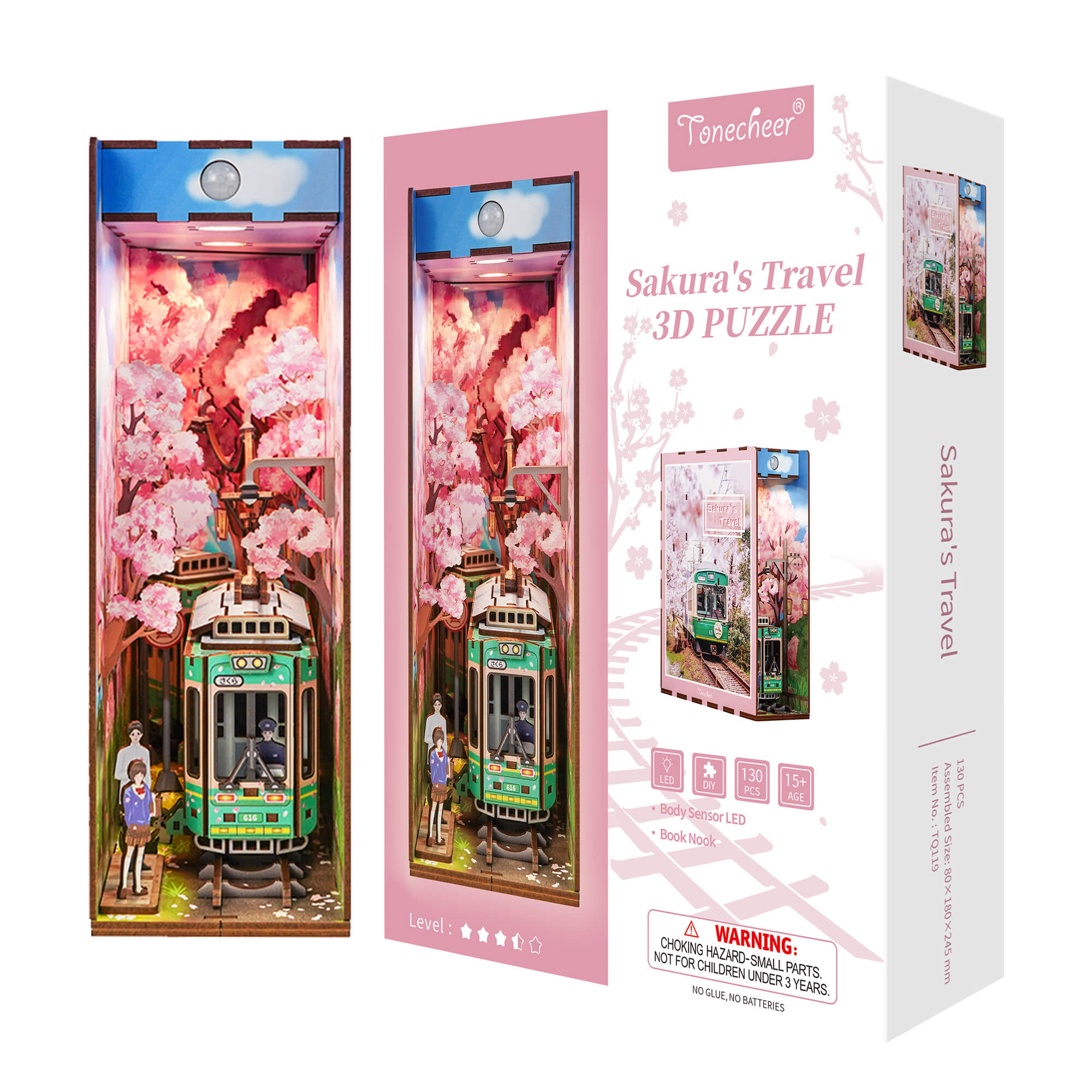 TONECHEER - BOOK NOOK 3D PUZZLE | SAKURA'S TRAVEL