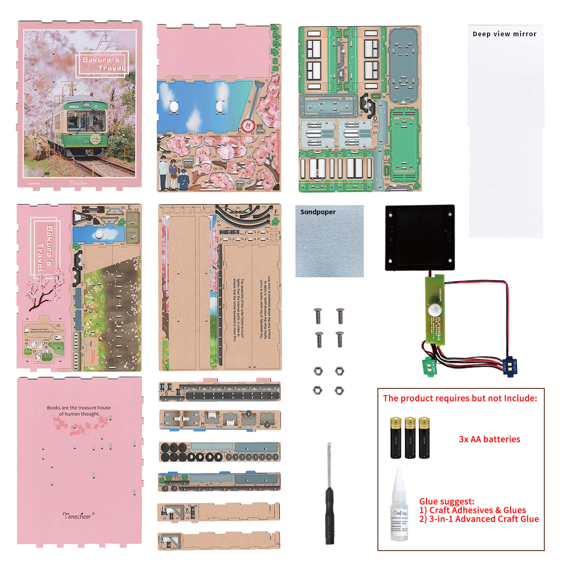 TONECHEER - BOOK NOOK 3D PUZZLE | SAKURA'S TRAVEL