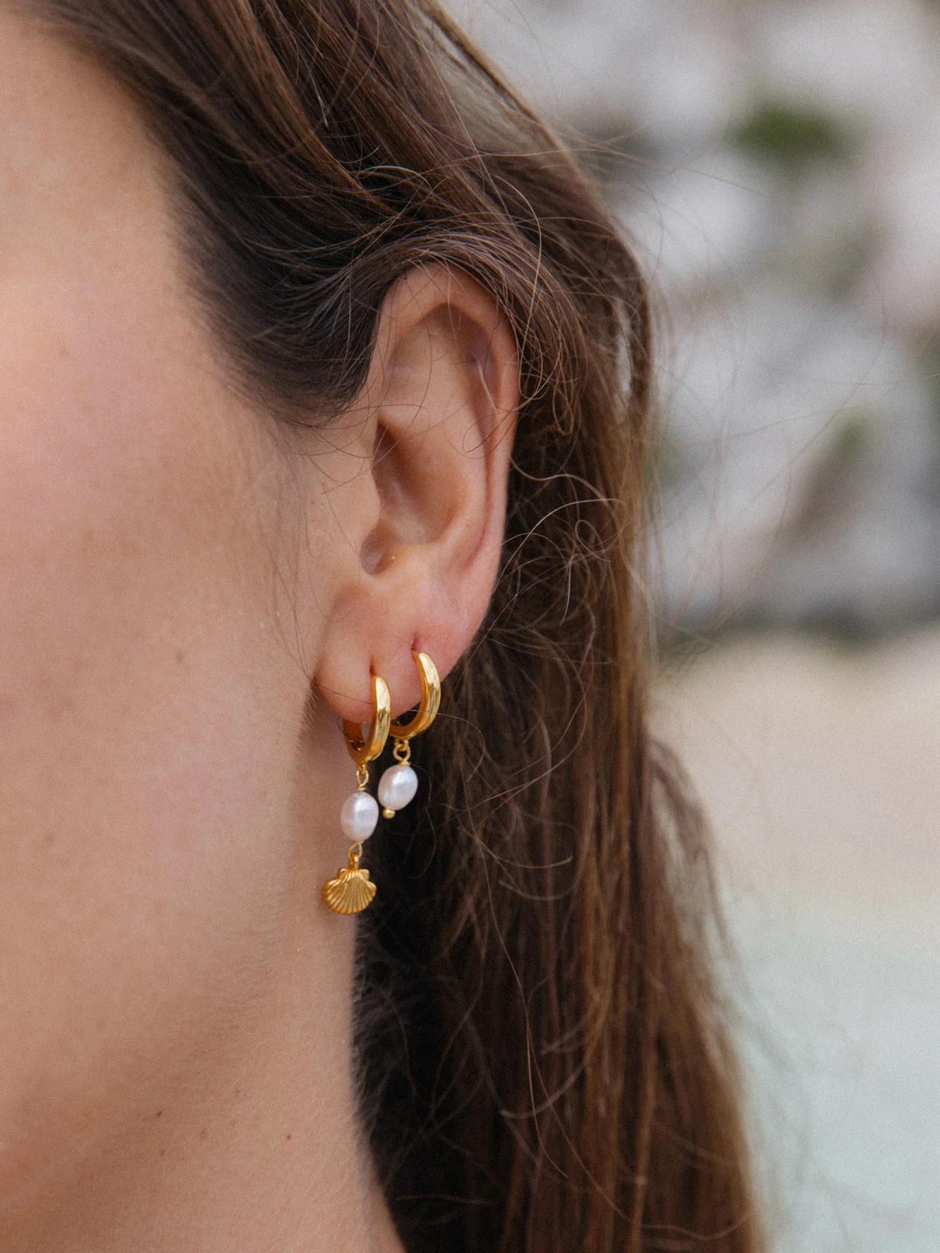 MTL - CORA HOOPS IN 18K GOLD VERMEIL