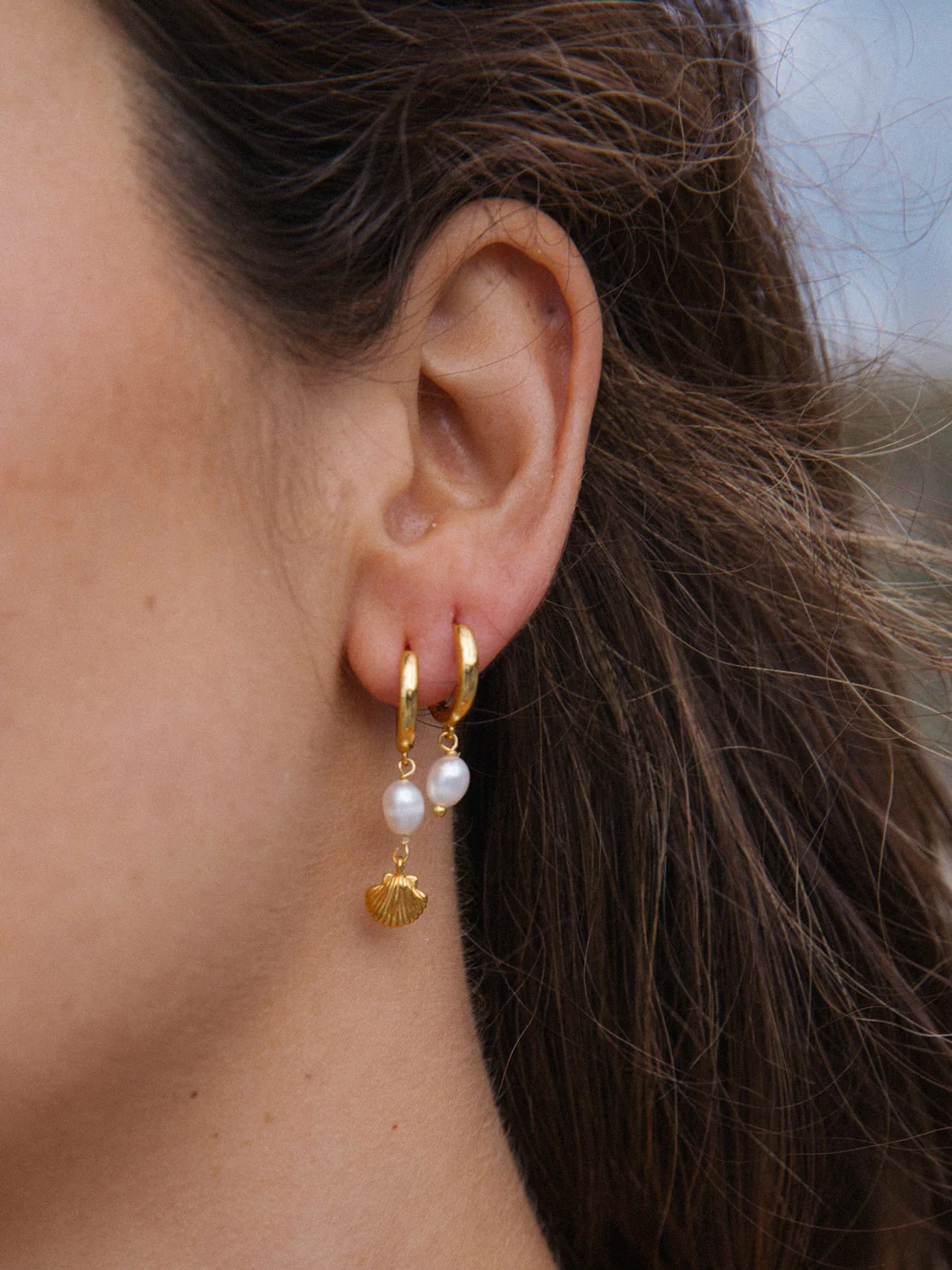 MTL - CORA HOOPS IN 18K GOLD VERMEIL