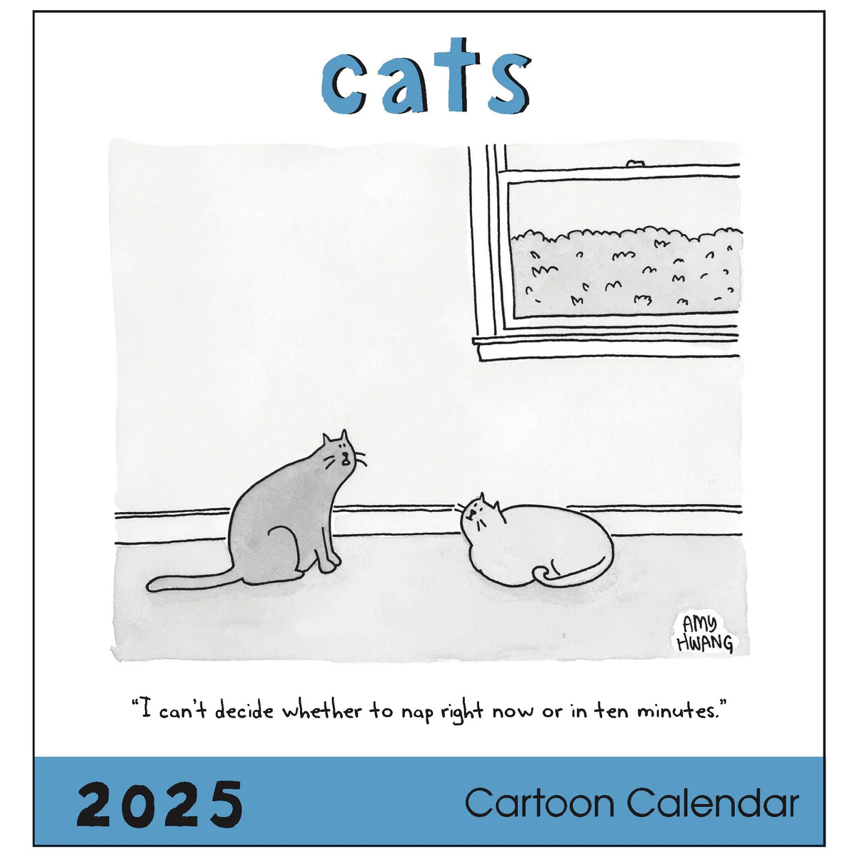 NEW YORKER 2025 CATS SQUARE WALL CALENDAR Olivia & Grace Giftware