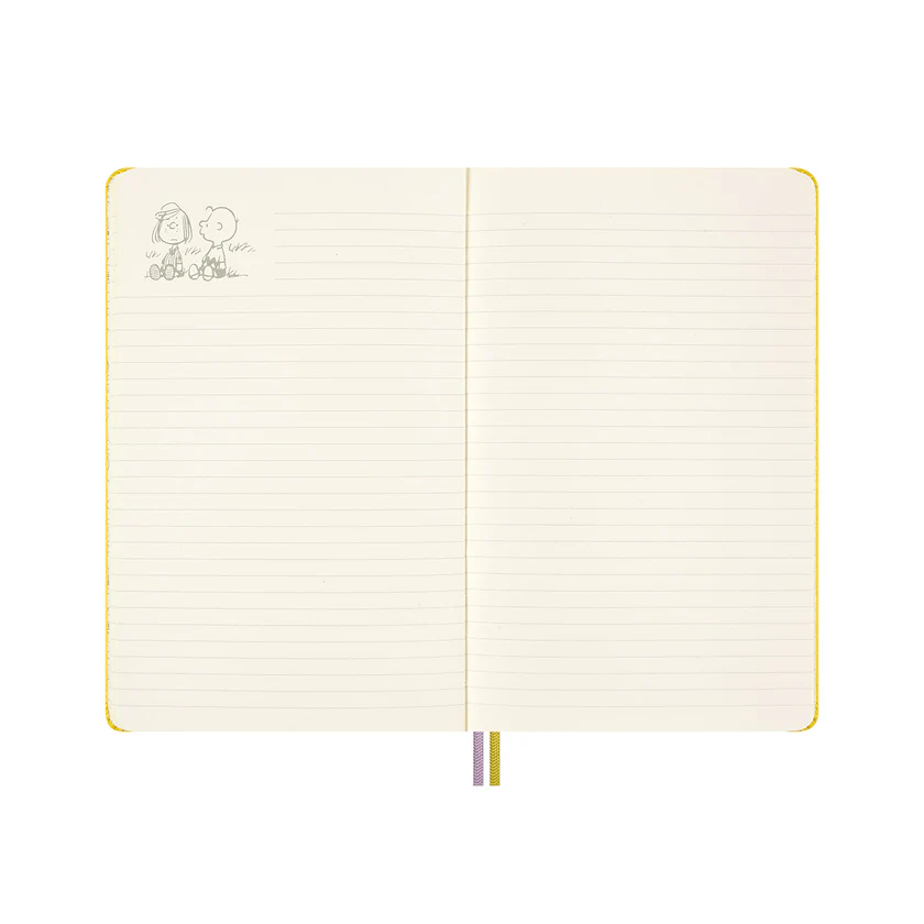 MOLESKINE - PEPPERMINT PATTY PEANUTS LIMITED EDITION NOTEBOOK | YELLOW | LARGE