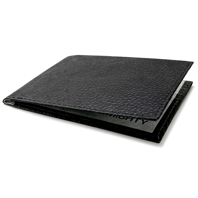 MIGHTY WALLET - BLACK (FAUX) LEATHER BILLFOLD