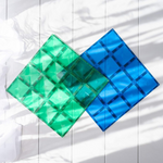 CONNETIX - RAINBOW BLUE & GREEN BASE PLATE 2 PC