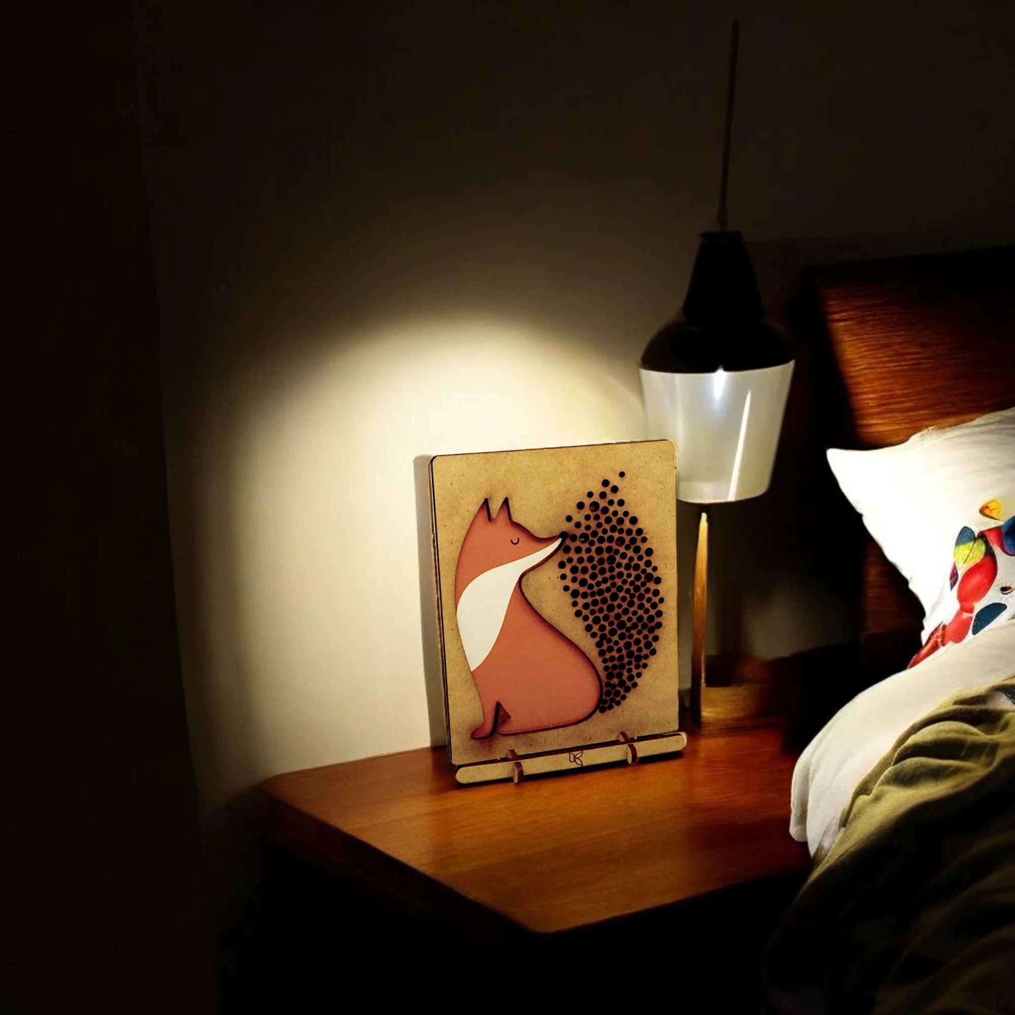 KOMONI - LITTLE FIRE FOX POP-UP ART