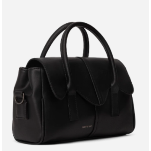 MATT & NAT - GABBY VEGAN SATCHEL | ARBOR | BLACK