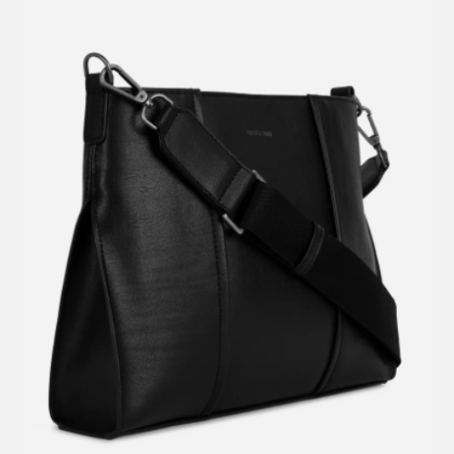 MATT & NAT - INGRID VEGAN CROSSBODY BAG | ARBOR | BLACK